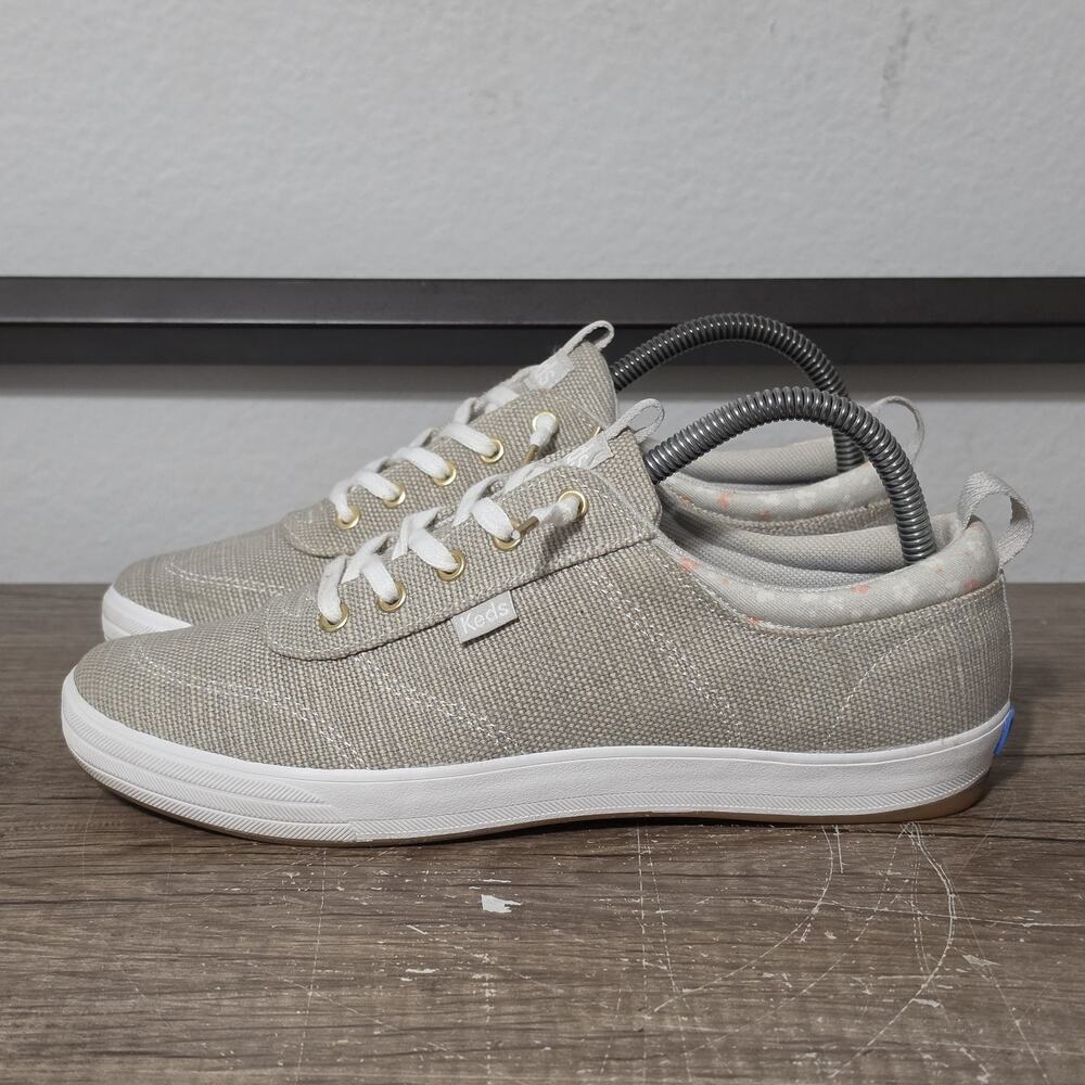 Keds Center III Chalky Canvas Slip-On Women's Casual Shoes Sneakers Size 8 Gray